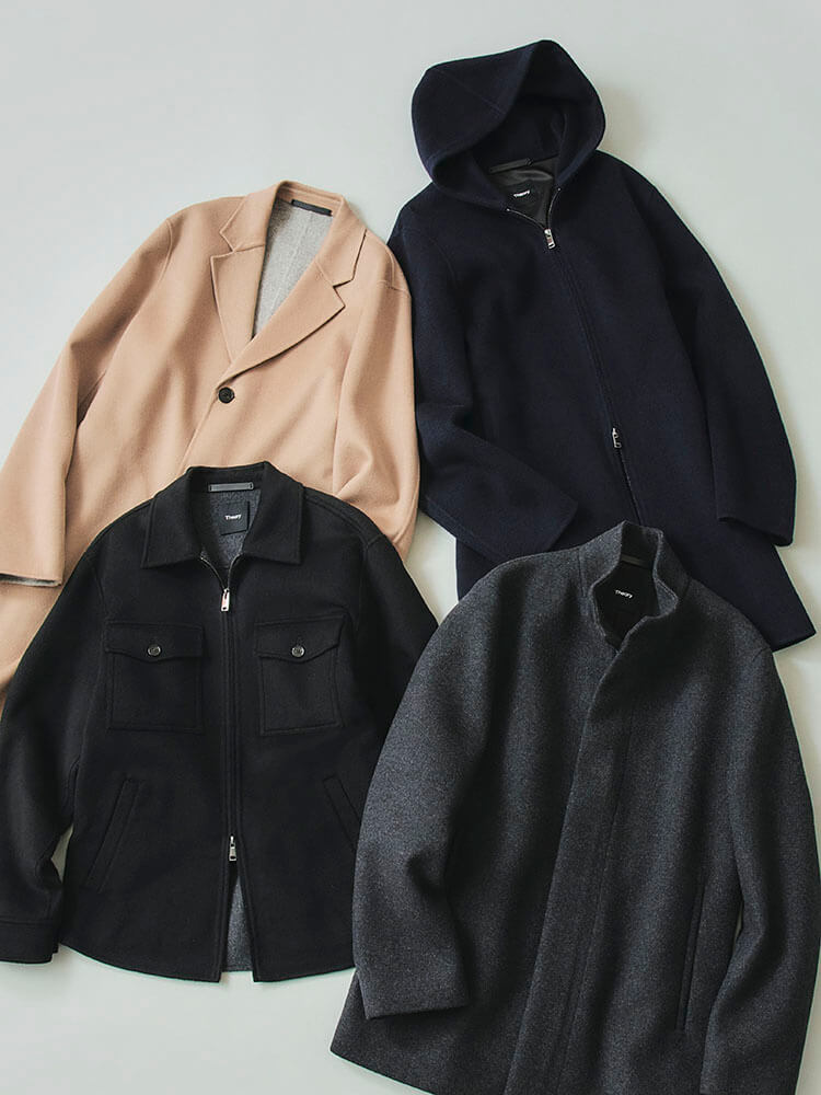 ◎カラーブラック黒【カシミヤ100%】セオリー　コート　ジャケット　ブラック　黒　サイズ4