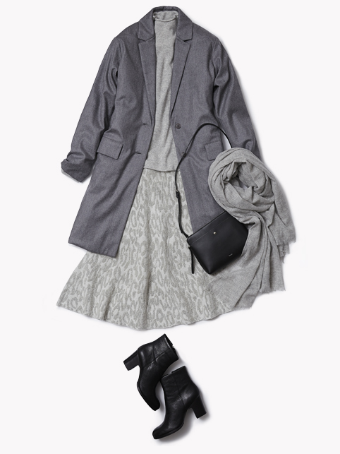 MIDI SKIRT × CHESTER DOWN