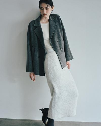 定価￥69，000 セオリー theory 撥水加工 シアサッカー スプリング モッズコート 紺/XS（S） 定価￥69，000 美品 セオリー theory 撥水加工 フード収納 肉厚ダウン