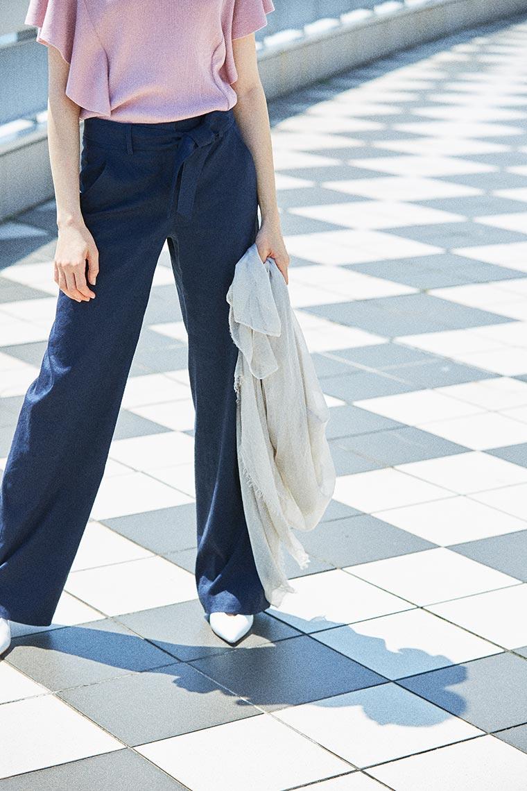 theory luxe サマーニット サイズ40 パールブルー　ウォッシャブル theory luxe サマーニット サイズ40 パールブルー