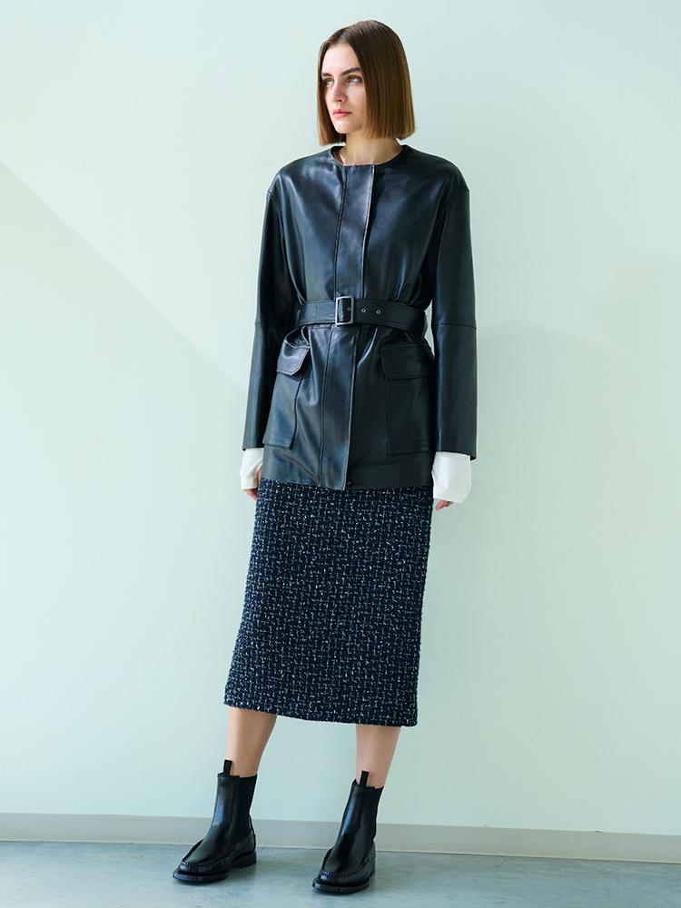 theory luxeレザージャケット