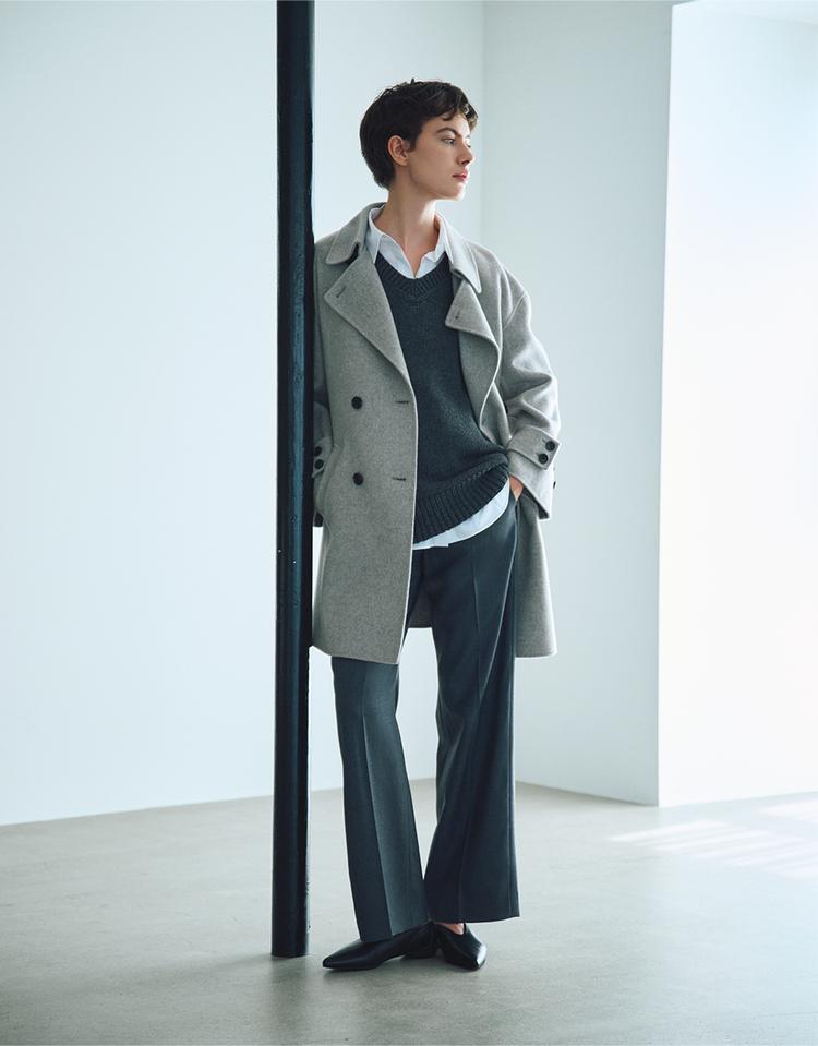 25AW✨ セオリーリュクス Suave Saxony Kallen Shirt 【公式通販】