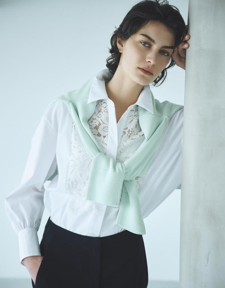 2025 theory luxe セオリーリュクス / Luxe Cotton Kate Blouse 