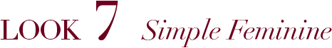 LOOK7 Simple Feminine