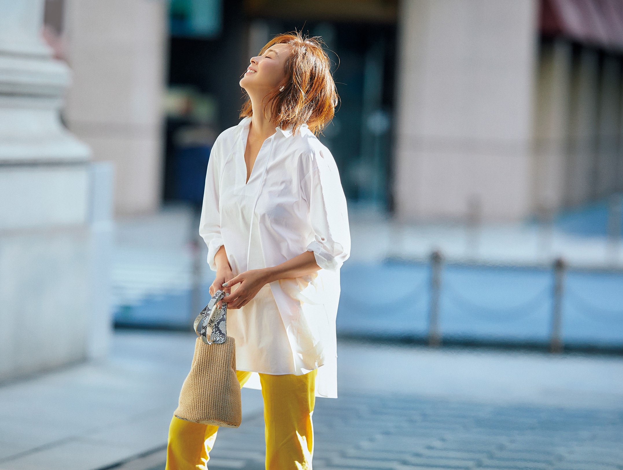 定価28080円 Marisol掲載 セオリーリュクス 美脚 クロップドパンツ 36 ホワイト bemi×Theory luxe | Theory luxe（セオリーリュクス）公式通販サイト